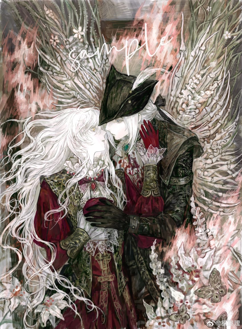 hunter and lady maria of the astral clocktower (bloodborne) drawn by weibo_5337228893
