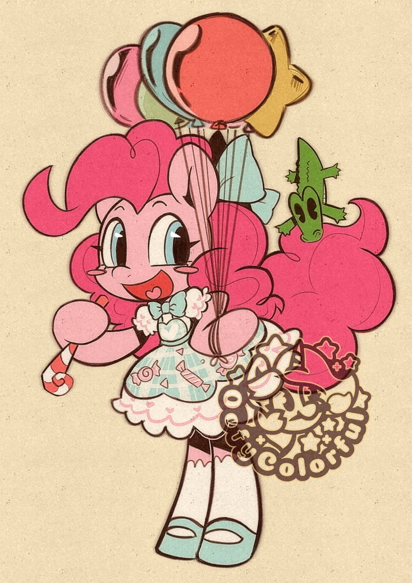 pinkie pie and gummy (my little pony and 1 more) drawn by oofycolorful