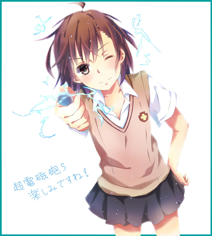 misaka mikoto (toaru majutsu no index and 2 more) drawn by saya_(ccmkk54)