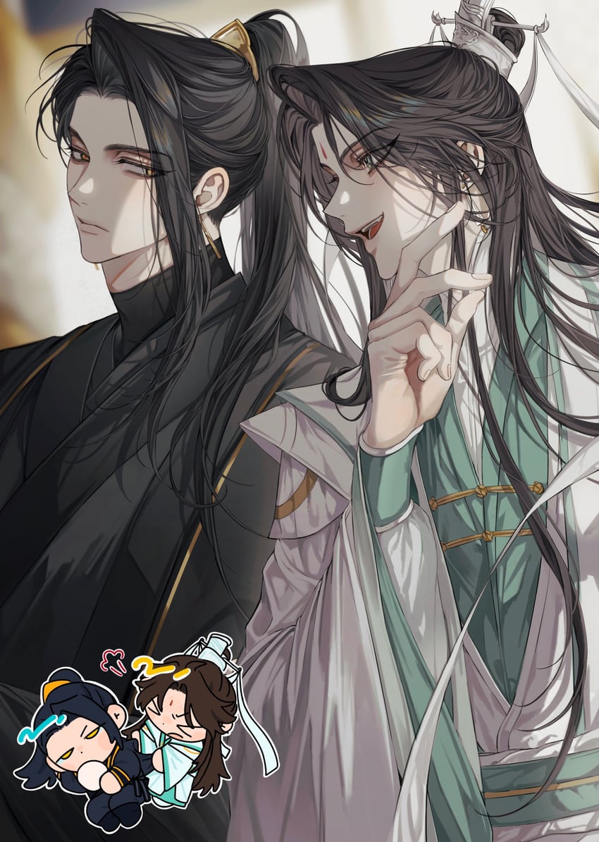shi qingxuan and ming yi (tianguan cifu) drawn by madengx