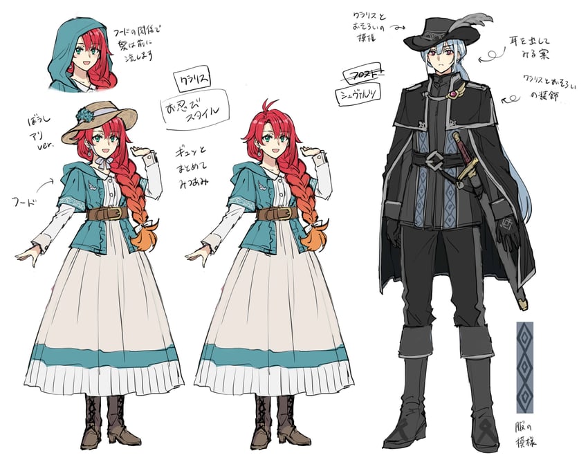 frost von galleria and clarice von ducale (gakeppuchi reijou wa kurokishi-sama o horesasetai) drawn by somechime_(sometime1209)