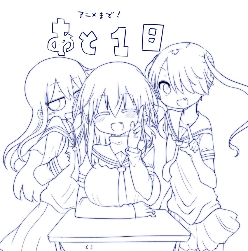 komori shuri, negishi masako, and nishitori megumi (komori-san wa kotowarenai!) drawn by cool-kyou_shinja