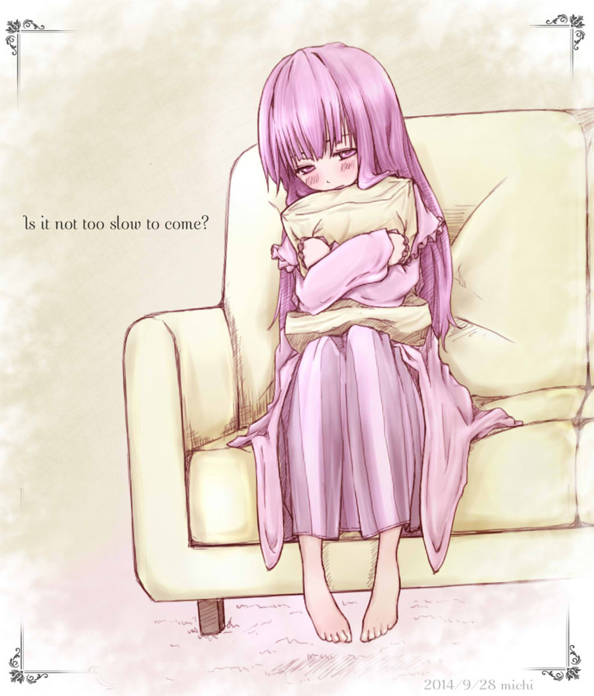 patchouli knowledge (touhou) drawn by aosiro-michi