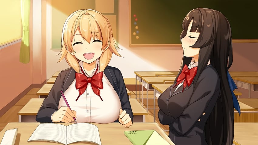 saion-ji enju and hanao akari (moe! ninja girls)