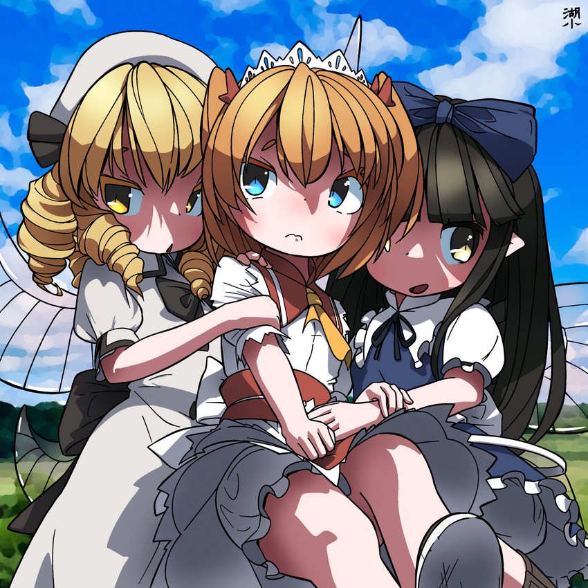 star sapphire, luna child, and sunny milk (touhou) drawn by huxiao_(mistlakefront)