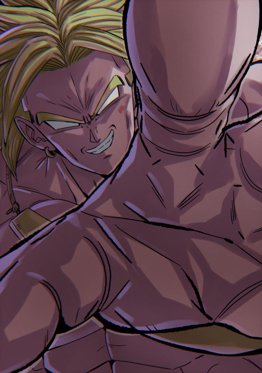 broly (dragon ball and 1 more) drawn by chiro_illust