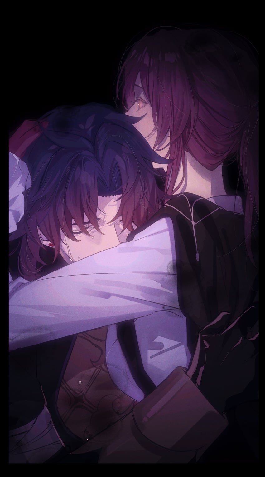 kafka and blade (honkai and 1 more) drawn by zassyoku_dd