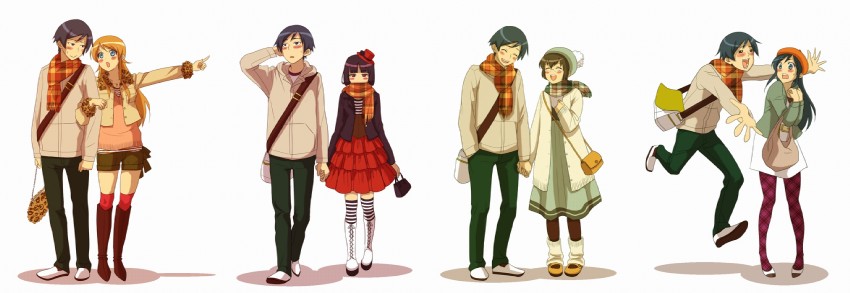gokou ruri, kousaka kirino, kousaka kyousuke, aragaki ayase, and tamura manami (ore no imouto ga konna ni kawaii wake ga nai) drawn by mo_(ms7744)