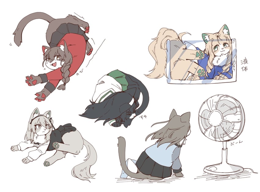 shimada arisu, reizei mako, mika, marie, and rukuriri (girls und panzer) drawn by hasekura_(hachinochun)