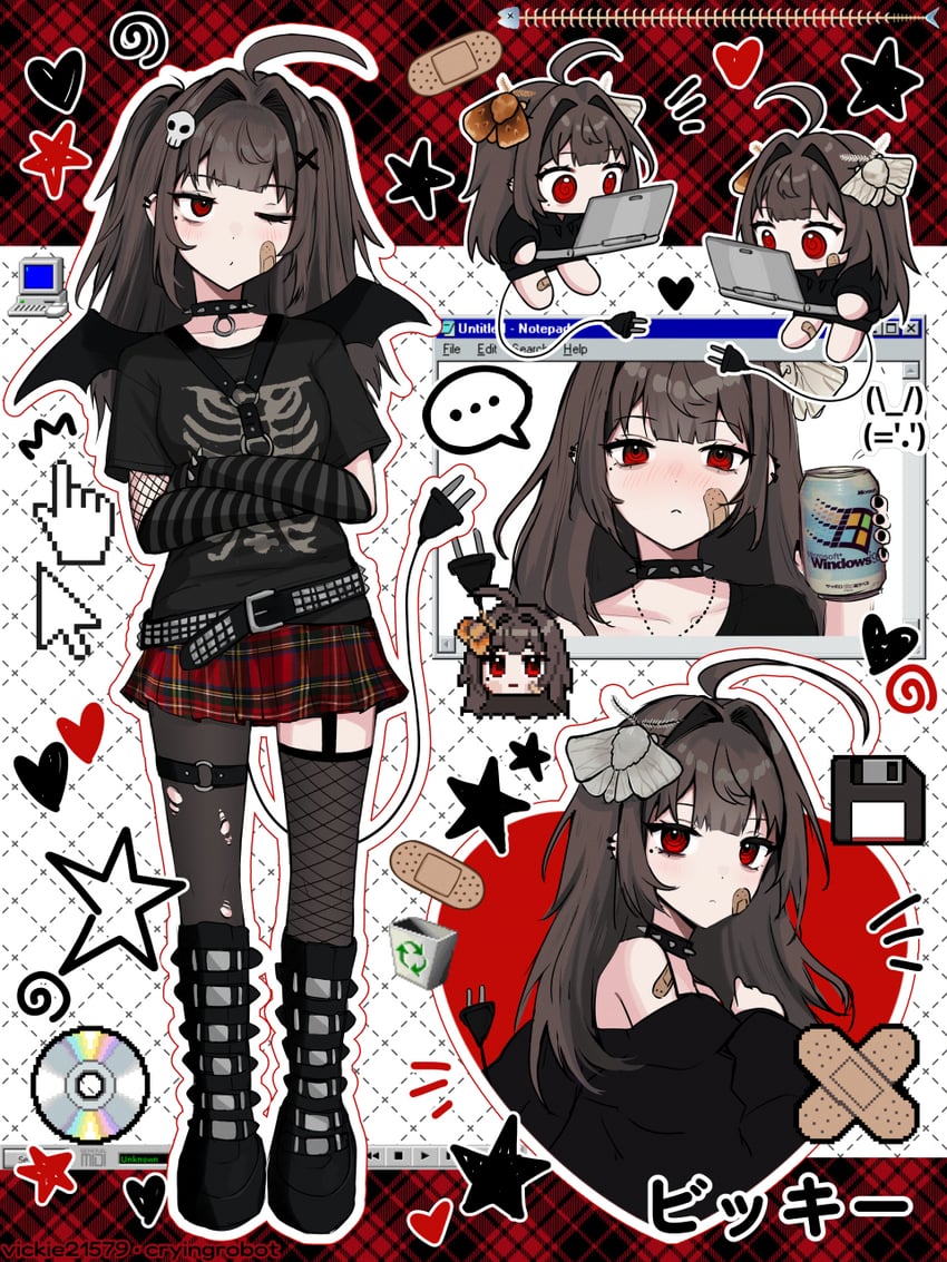 vickie (original and 3 more) drawn by vickie_(cryingrobot)