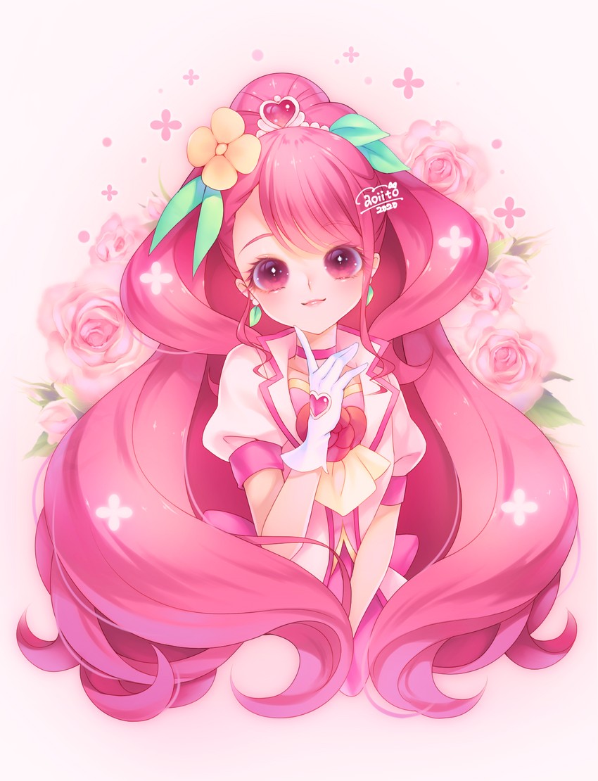 hanadera nodoka and cure grace (precure and 1 more) drawn by aoi_itou