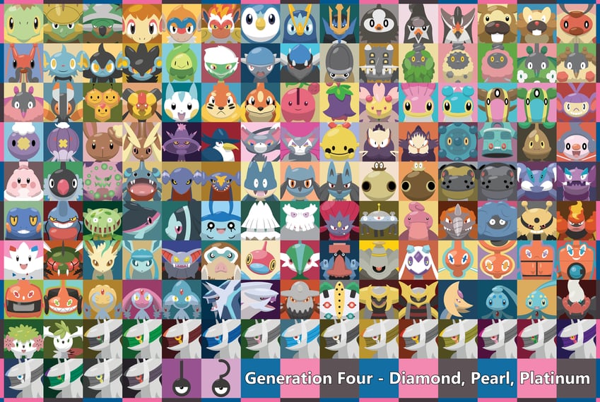 rotom, piplup, lucario, glaceon, lopunny, and 105 more (pokemon) drawn by shawn_flowers