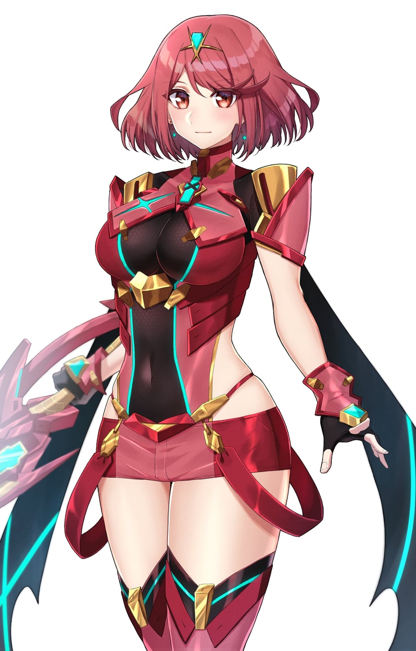 pyra (xenoblade chronicles and 1 more) drawn by shinae