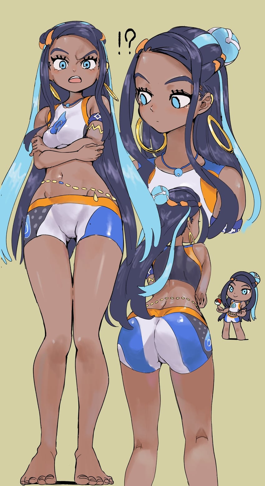 nessa (pokemon and 1 more) drawn by sukoyaka_tsukasa