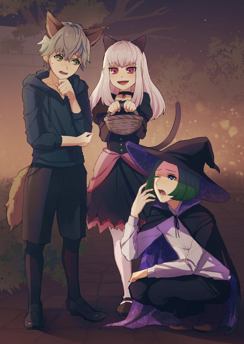 lysithea von ordelia, linhardt von hevring, and ashe ubert (fire emblem and 1 more) drawn by ushiomi