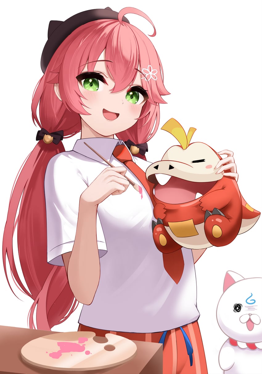 sakura miko, juliana, fuecoco, and 35p (pokemon and 2 more) drawn by roina_(effj7473)