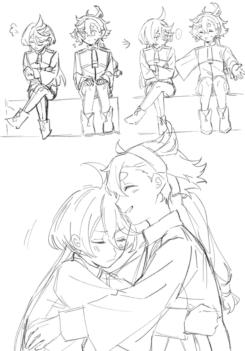 suletta mercury and miorine rembran (gundam and 1 more) drawn by elan_ouo