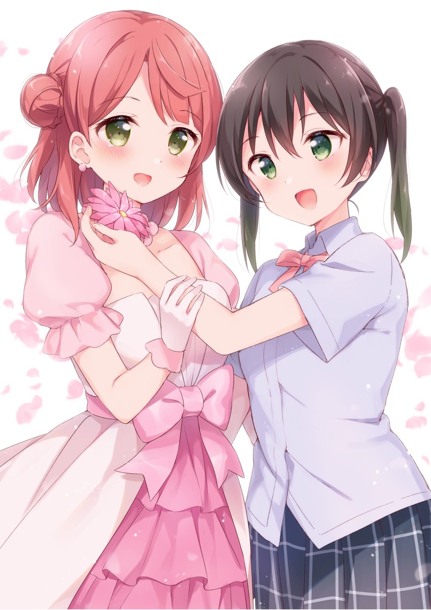 uehara ayumu and takasaki yu (love live! and 1 more) drawn by hazuki_(sutasuta)