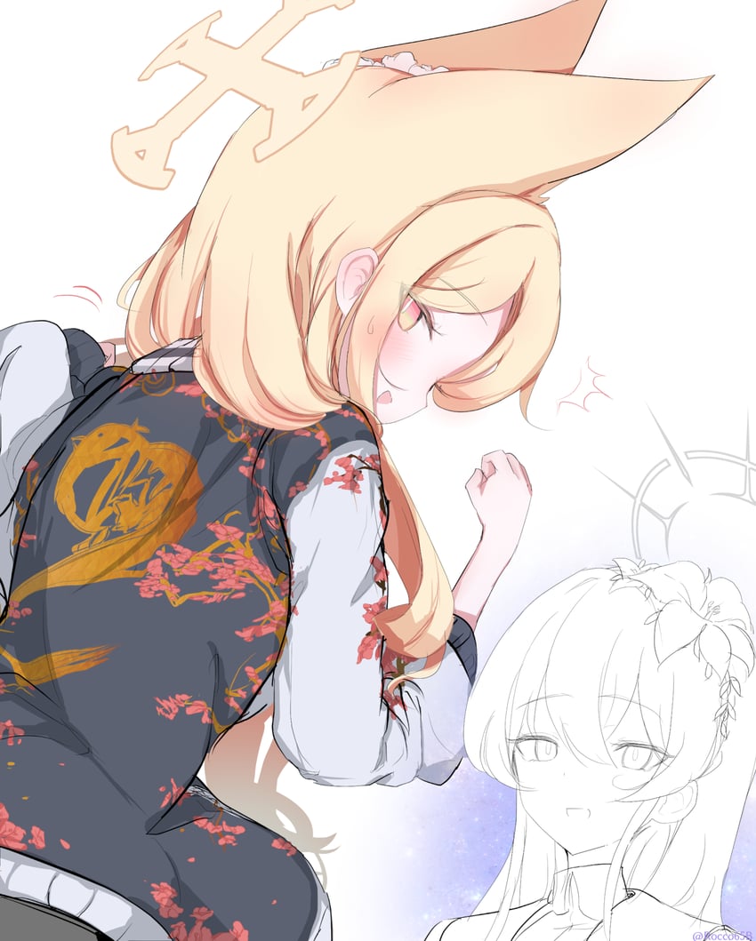 seia and nagisa (blue archive) drawn by sakurano_rocco
