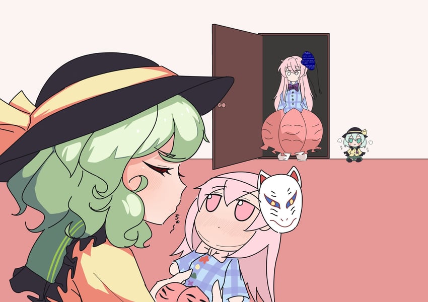 komeiji koishi and hata no kokoro (touhou) drawn by fub_(fubimanji)