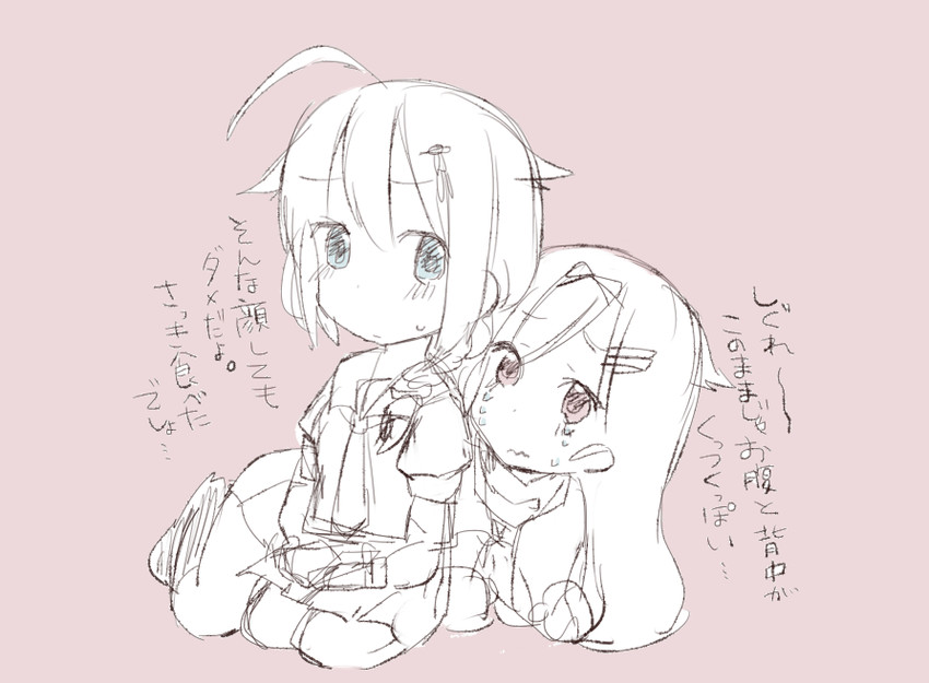shigure, yuudachi, shigure kai ni, and yuudachi kai ni (kantai collection) drawn by ibuki_(ibukiro1003)