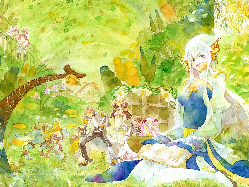 arch bishop, poring, sorcerer, warlock, ranger, and 5 more (ragnarok online) drawn by sansaro