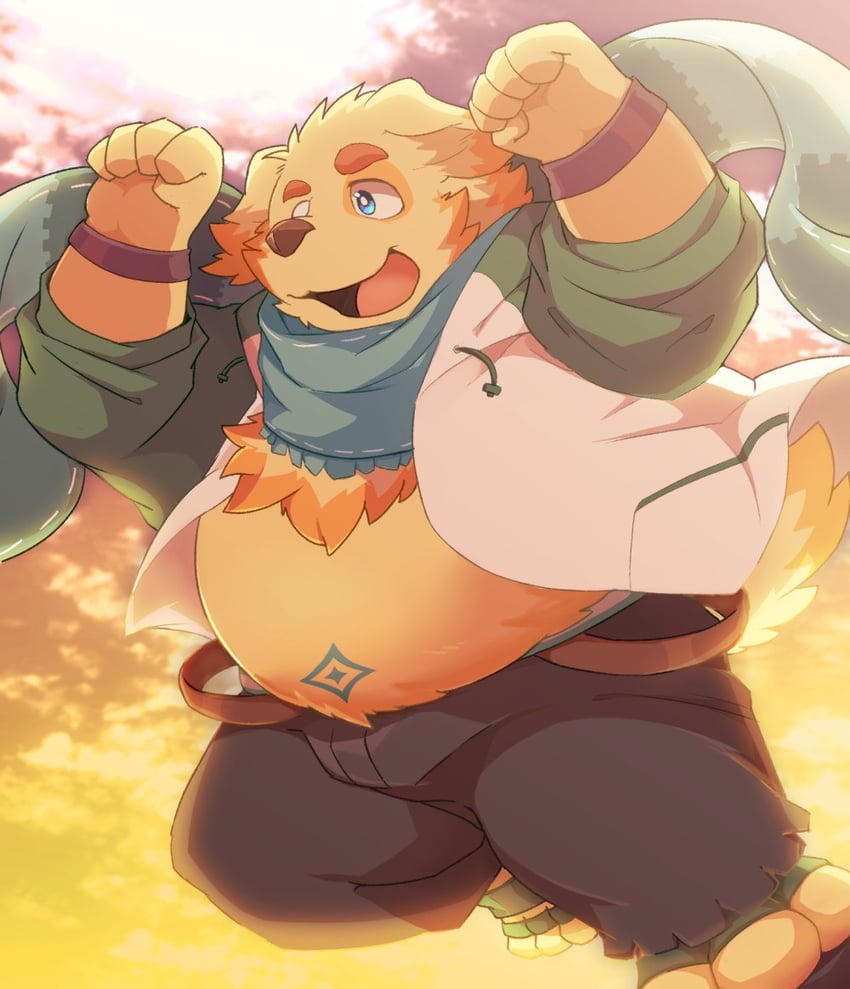 cu sith (tokyo afterschool summoners) drawn by inoshika_(boar_stag144)
