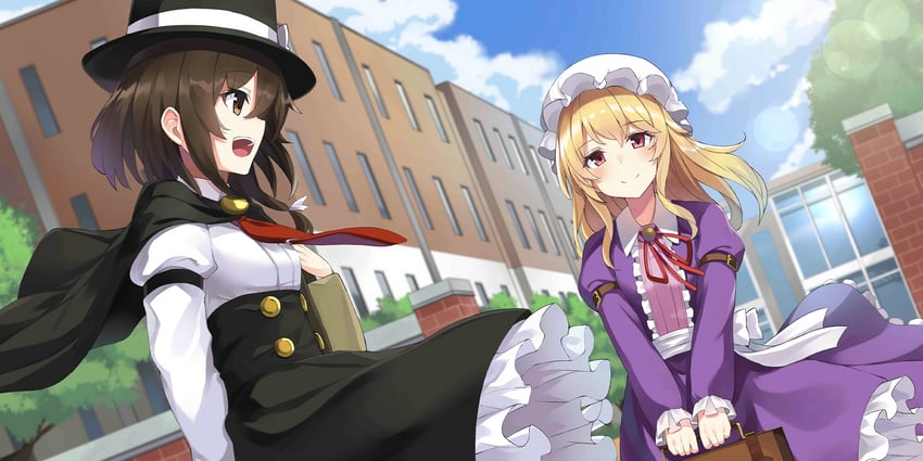 usami renko and maribel hearn (touhou and 1 more) drawn by takehana_note