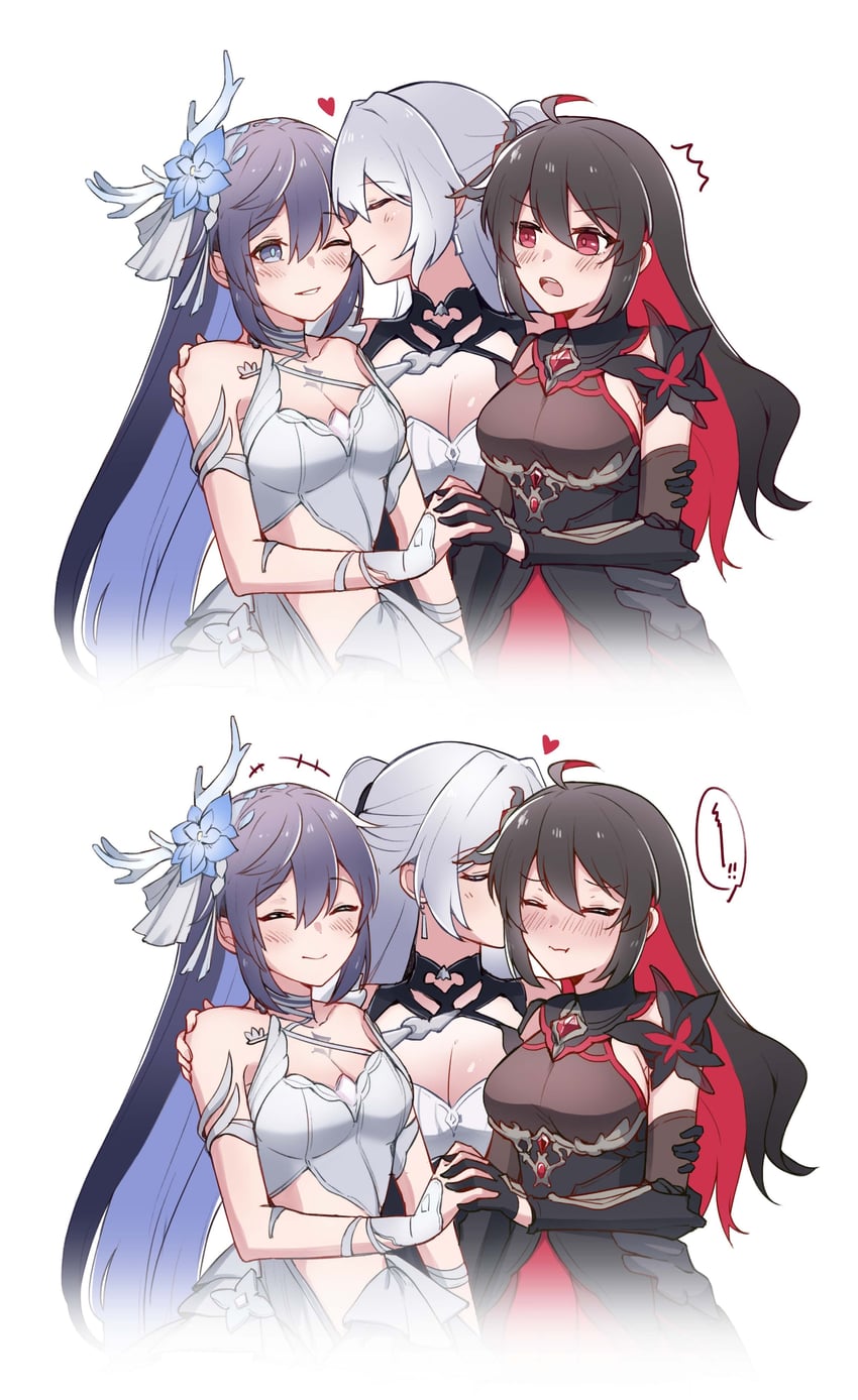 bronya zaychik, seele vollerei, and seele (honkai and 1 more) drawn by sunny_day_9797