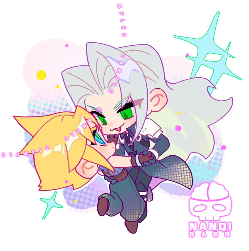 cloud strife and sephiroth (final fantasy and 2 more) drawn by ercqelx8rprduft