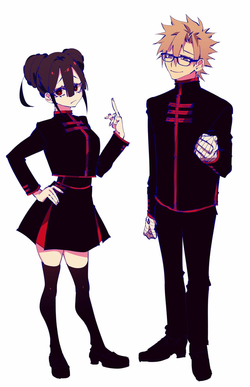 seigi tadashi and enma mel (enma meru no haai shoudou) drawn by wl6yugi8go1
