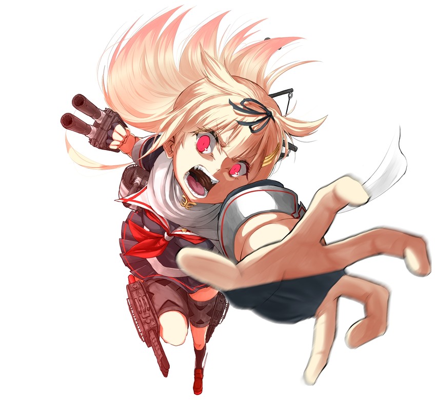yuudachi and yuudachi kai ni (kantai collection) drawn by zombie_mogura