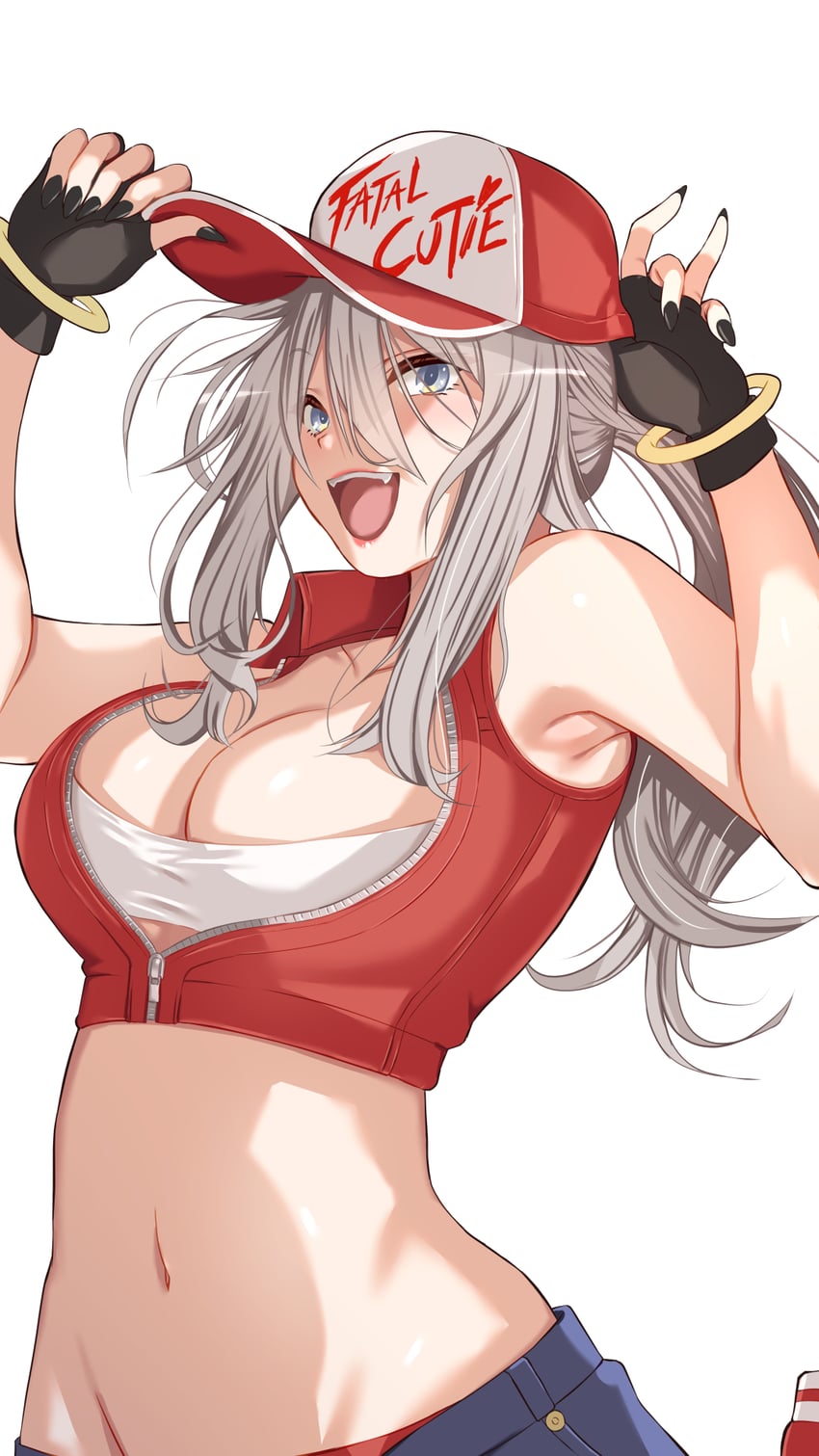 shishiro botan and terry bogard (hololive and 2 more) drawn by sankaku_batsu_maru