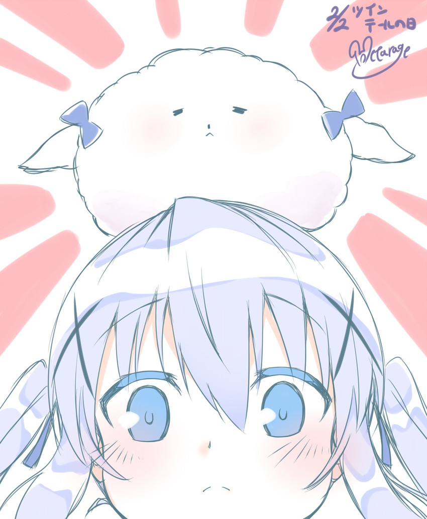 kafuu chino and tippy (gochuumon wa usagi desu ka?) drawn by hetareeji