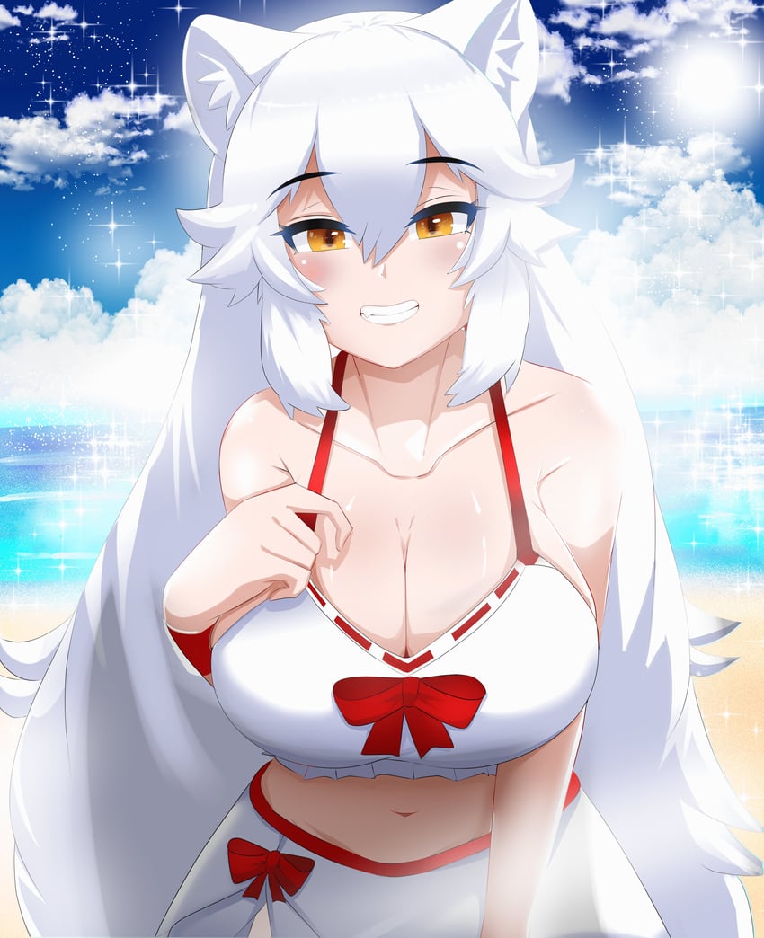 arctic fox (kemono friends and 1 more) drawn by nanoder