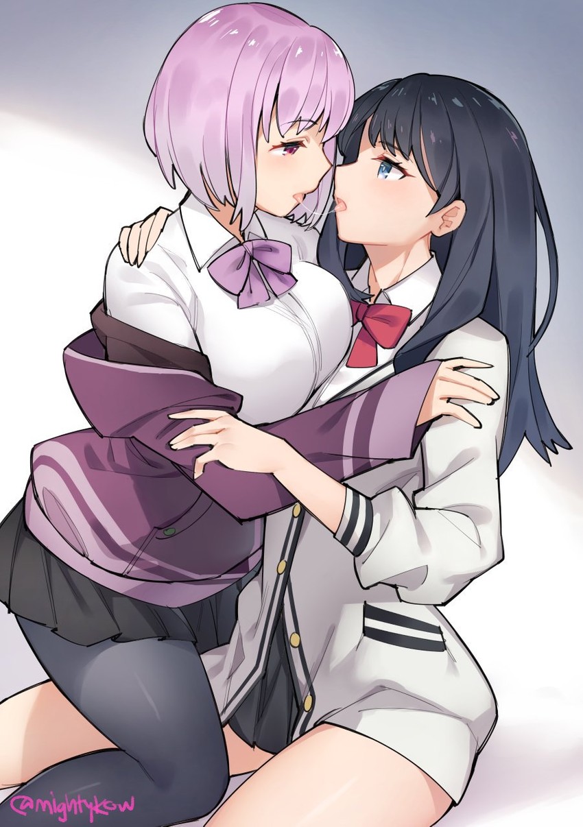 takarada rikka and shinjou akane (gridman universe and 1 more) drawn by ge-b