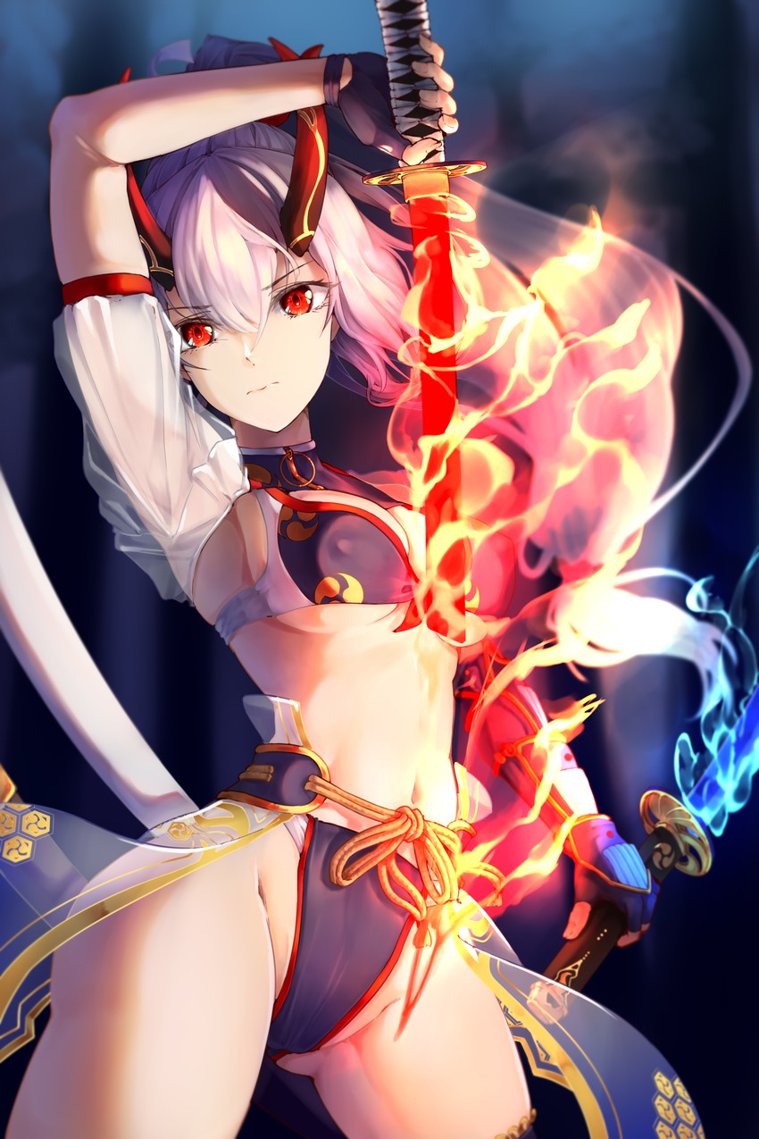 tomoe gozen (fate and 1 more) drawn by enin