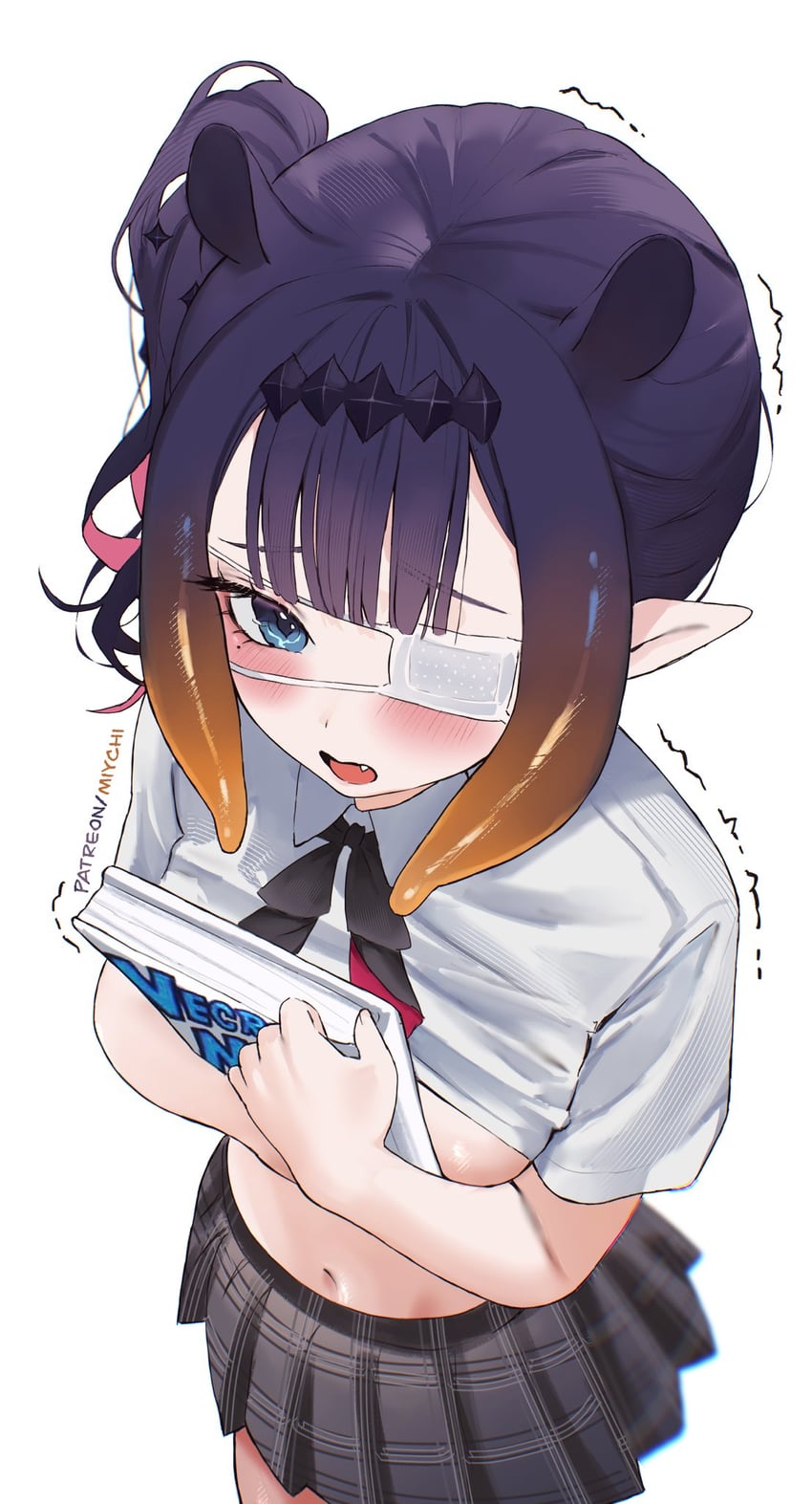 ninomae ina'nis (hololive and 1 more) drawn by miychi
