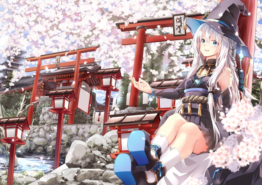 tomoshibi no majo (shiki no akari) drawn by mito_w
