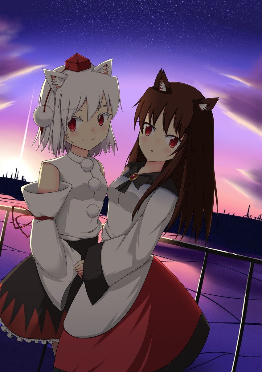 inubashiri momiji and imaizumi kagerou (touhou) drawn by anna_sakura