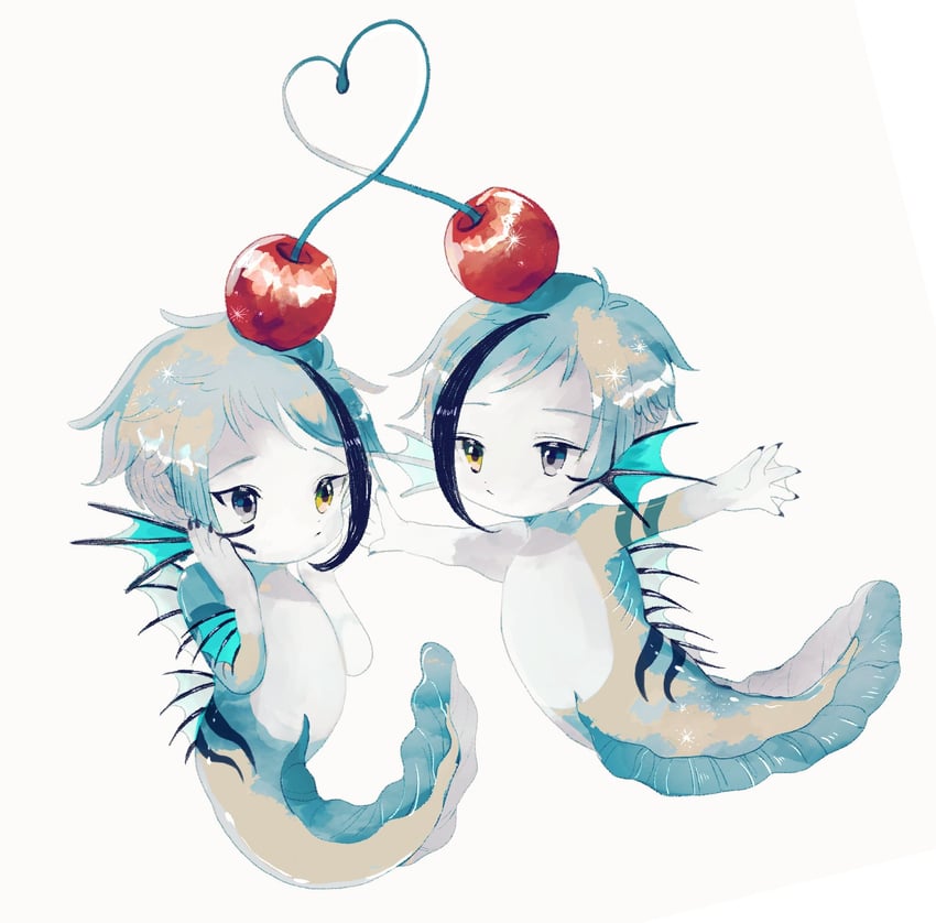 floyd leech and jade leech (twisted wonderland) drawn by li04r