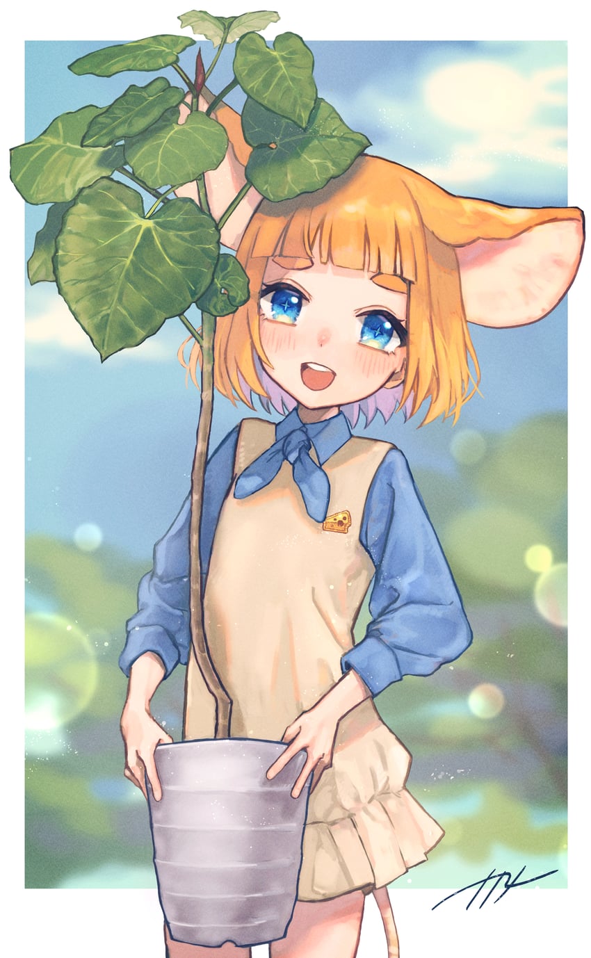 mau-chan (original and 1 more) drawn by naname_(7name)