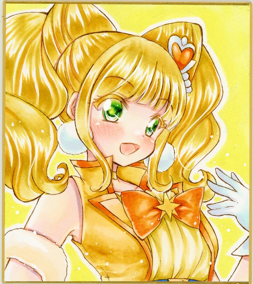hiramitsu hinata and cure sparkle (precure and 1 more) drawn by nekofish666