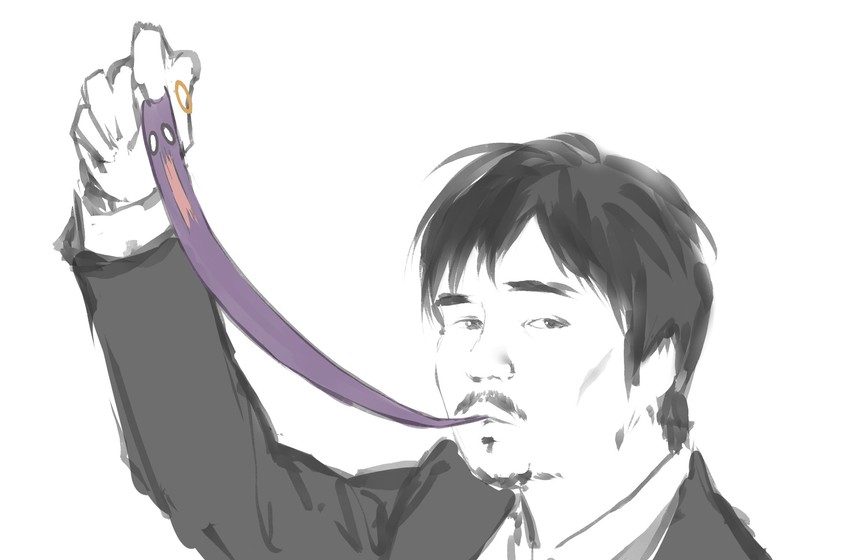 takodachi and long long man (hololive and 2 more) drawn by lyrinne