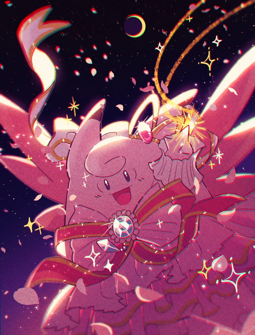 clefable (pokemon and 1 more) drawn by fukkatsu_no_maya