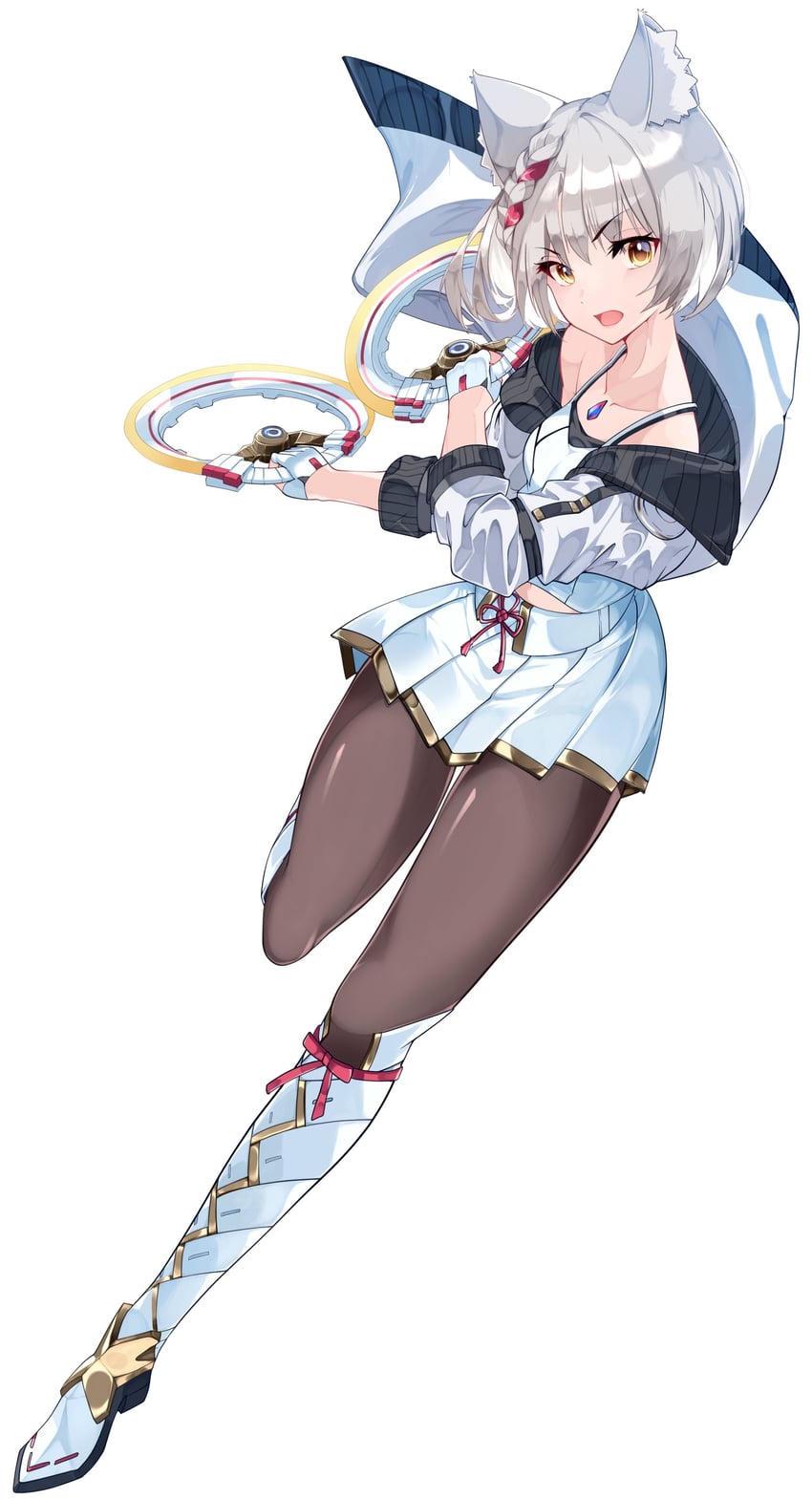 mio (xenoblade chronicles and 1 more) drawn by risumi_(taka-fallcherryblossom)