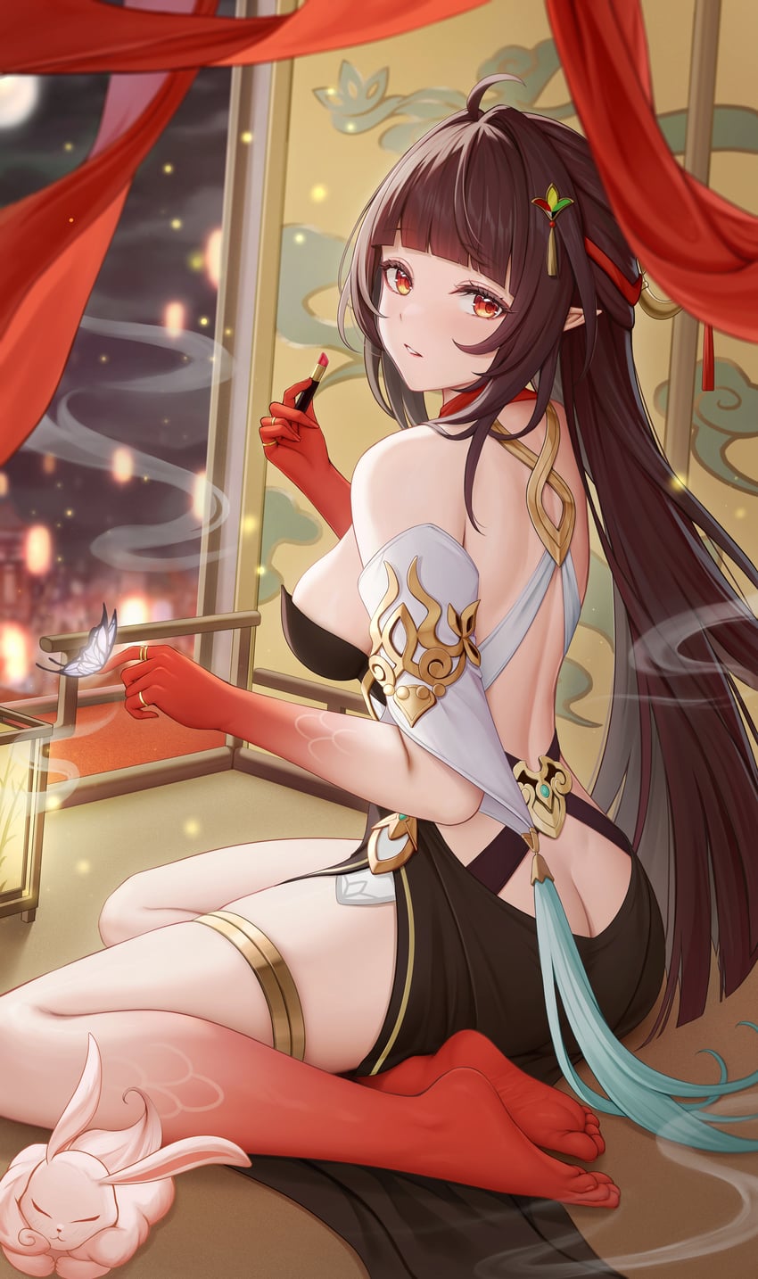 lingsha and fuyuan (honkai and 1 more) drawn by arayuki_(sakurafubuki)