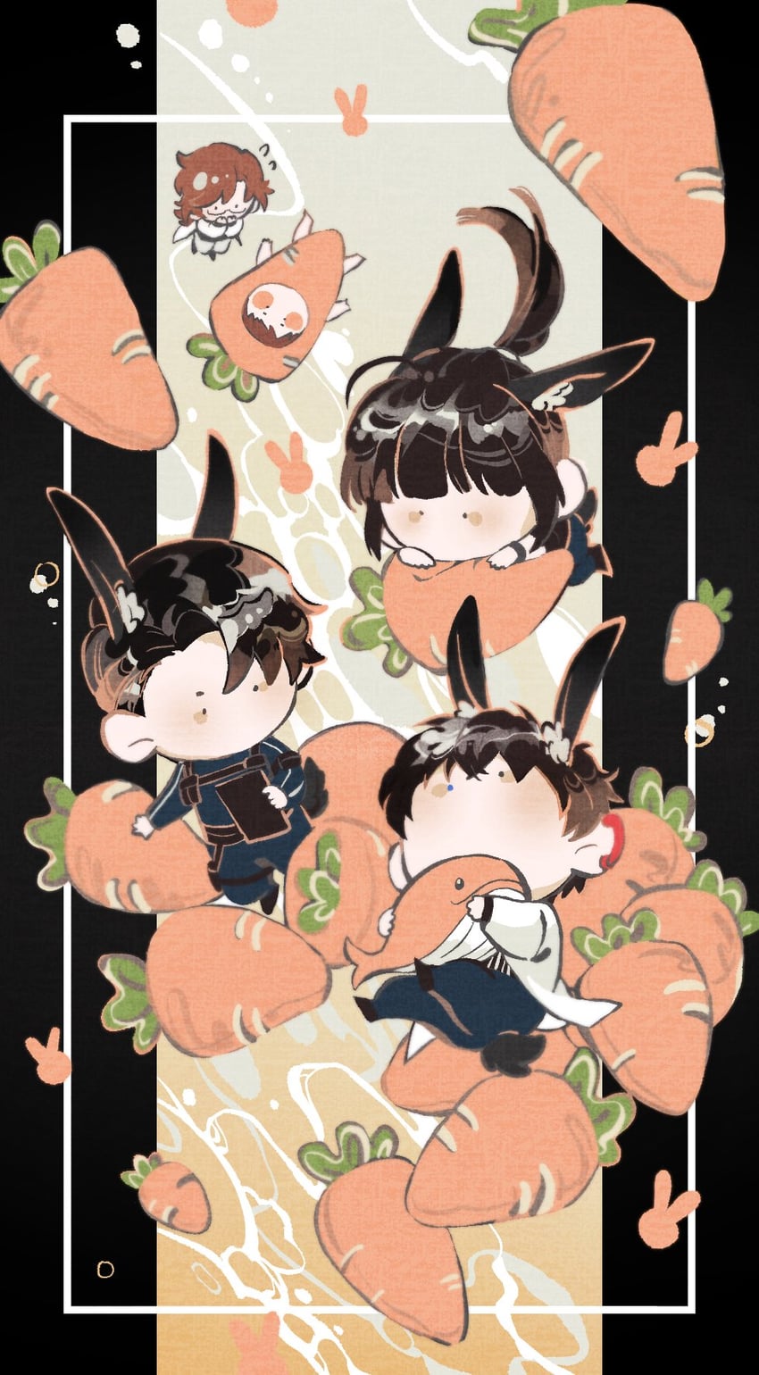 park moo-hyun, jihyeok seo, shin hae-ryang, baek ae-young, and yu geum-i (eoduun badaui deungbul-i doeeo) drawn by duk_xox