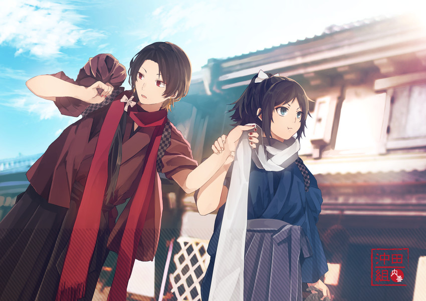 kashuu kiyomitsu and yamato-no-kami yasusada (touken ranbu) drawn by nanase09rr