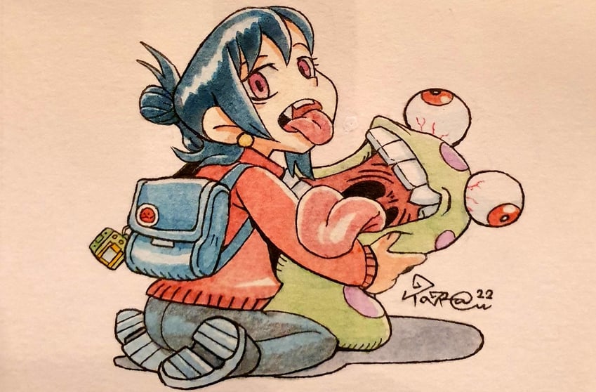 numemon and turdy (original and 1 more) drawn by taragraphika